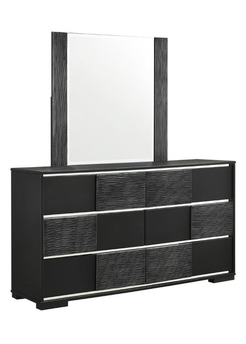Blacktoft Rectangle Dresser Mirror Black - Tony’s Furniture Store & Linen (GA) - Multi Location
