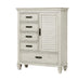 Franco 5-drawer Door Chest Antique White - Tony’s Furniture Store & Linen (GA) - Multi Location