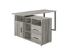 Hertford L-shape Office Desk with Storage Grey Driftwood - Tony’s Furniture Store & Linen (GA) - Multi Location