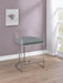 Thermosolis Acrylic Back Counter Height Stools Grey and Chrome (Set of 2) - Tony’s Furniture Store & Linen (GA) - Multi Location