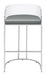 Thermosolis Acrylic Back Bar Stools Grey and Chrome (Set of 2) - Tony’s Furniture Store & Linen (GA) - Multi Location