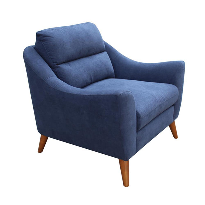 Gano Sloped Arm Upholstered Chair Navy Blue - Tony’s Furniture Store & Linen (GA) - Multi Location