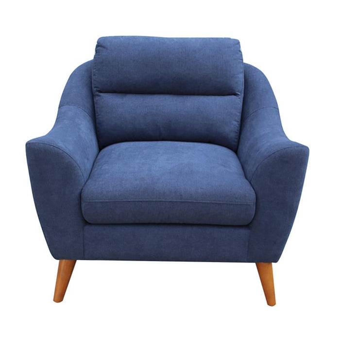 Gano Sloped Arm Upholstered Chair Navy Blue - Tony’s Furniture Store & Linen (GA) - Multi Location