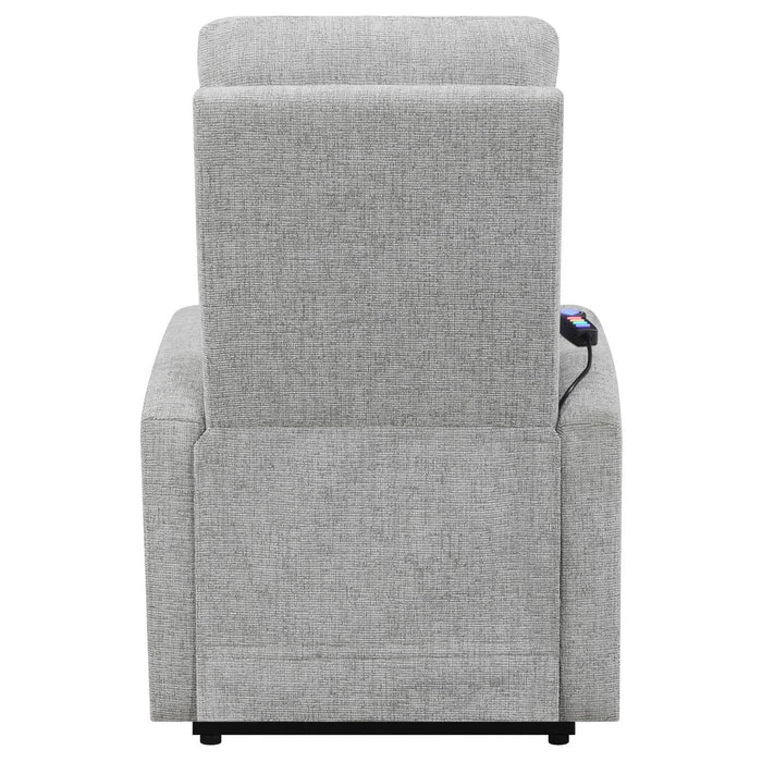 Howie Tufted Upholstered Power Lift Recliner Grey - Tony’s Furniture Store & Linen (GA) - Multi Location