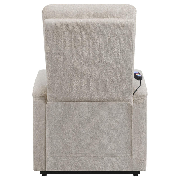 Henrietta Power Lift Recliner with Storage Pocket Beige - Tony’s Furniture Store & Linen (GA) - Multi Location