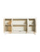 Voula Rectangular 4-door Accent Cabinet White and Gold - Tony’s Furniture Store & Linen (GA) - Multi Location