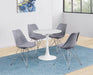 Arkell 30-inch Round Pedestal Dining Table White - Tony’s Furniture Store & Linen (GA) - Multi Location