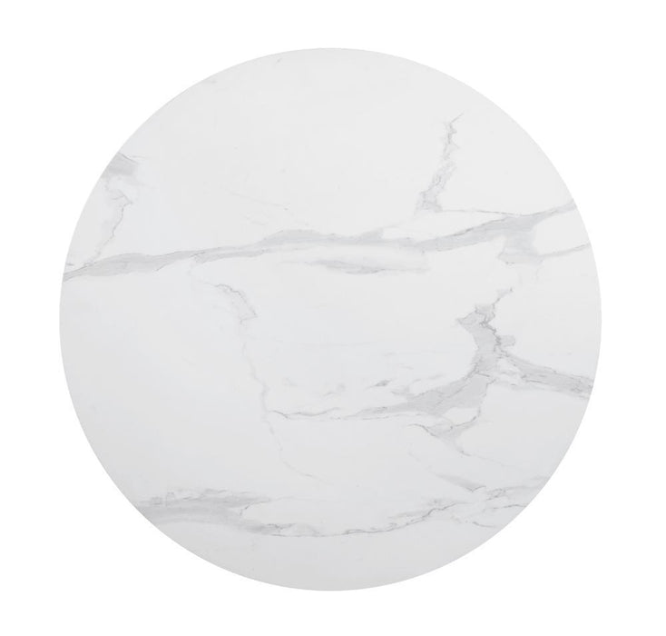 Arkell 40-inch Round Pedestal Dining Table White - Tony’s Furniture Store & Linen (GA) - Multi Location