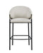 Chadwick Sloped Arm Bar Stools Beige and Glossy Black (Set of 2) - Tony’s Furniture Store & Linen (GA) - Multi Location
