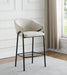 Chadwick Sloped Arm Bar Stools Beige and Glossy Black (Set of 2) - Tony’s Furniture Store & Linen (GA) - Multi Location