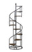 Roseglen 8-shelf Staircase Bookcase Rustic Brown and Black - Tony’s Furniture Store & Linen (GA) - Multi Location