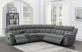 Bahrain 6-piece Upholstered Motion Sectional Charcoal - Tony’s Furniture Store & Linen (GA) - Multi Location