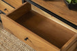 Belcroft 4-drawer Etagere Natural Acacia and Black - Tony’s Furniture Store & Linen (GA) - Multi Location