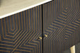 Ixora 2-door Accent Cabinet White Washed and Black - Tony’s Furniture Store & Linen (GA) - Multi Location