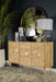 Alyssum Checkered Pattern 3-door Accent Cabinet Natural - Tony’s Furniture Store & Linen (GA) - Multi Location