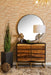 Zara 2-door Accent Cabinet Black Walnut and Gold - Tony’s Furniture Store & Linen (GA) - Multi Location