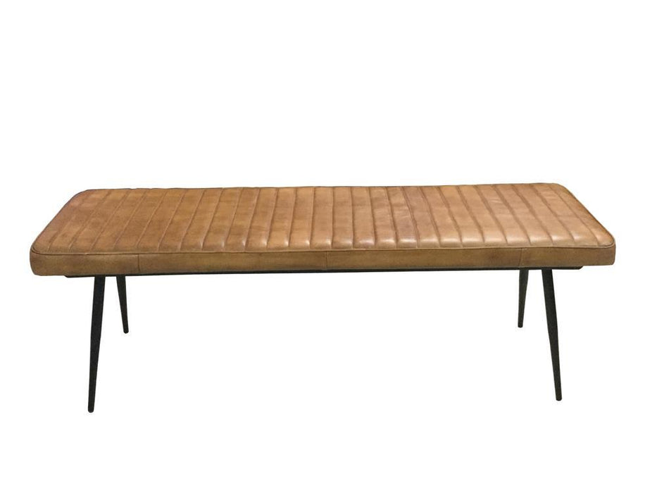 Misty Cushion Side Bench Camel and Black - Tony’s Furniture Store & Linen (GA) - Multi Location