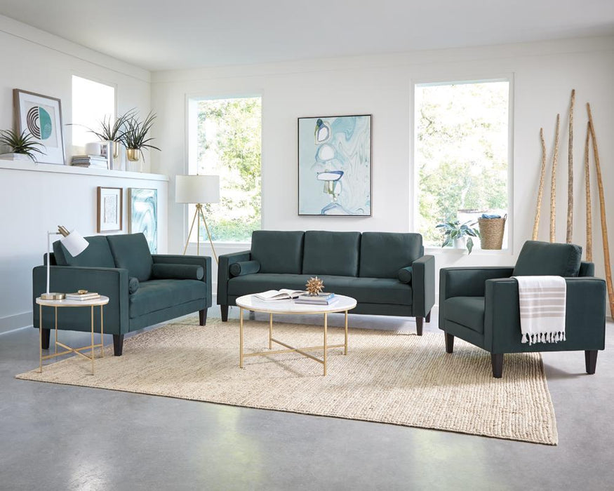 Ellison Round X-cross Coffee Table White and Gold - Tony’s Furniture Store & Linen (GA) - Multi Location