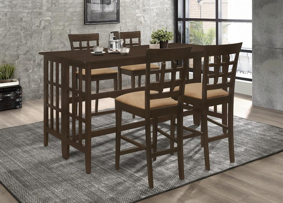 Gabriel Upholstered Counter Height Stools Cappuccino and Beige (Set of 2) - Tony’s Furniture Store & Linen (GA) - Multi Location