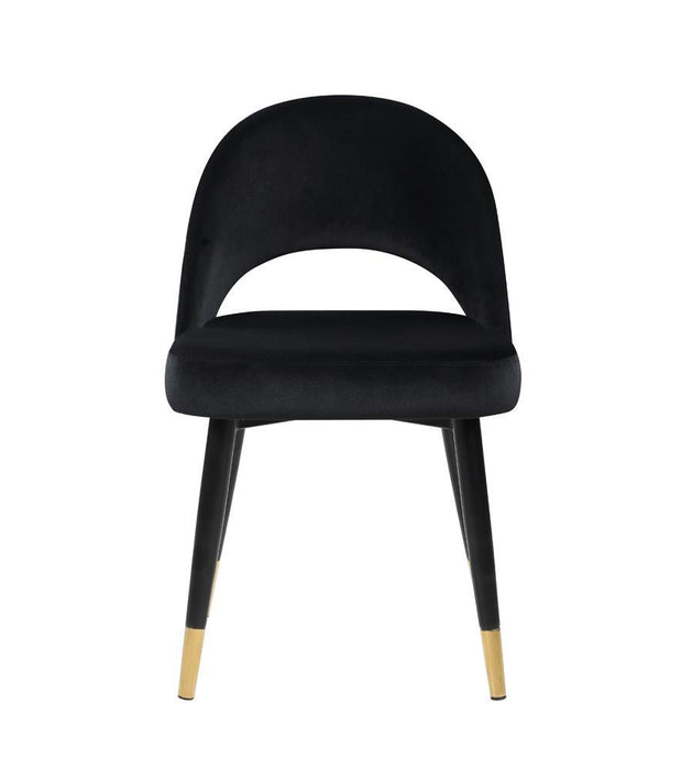 Lindsey Arched Back Upholstered Side Chairs Black (Set of 2) - Tony’s Furniture Store & Linen (GA) - Multi Location