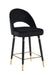 Lindsey Arched Back Upholstered Counter Height Stools Black (Set of 2) - Tony’s Furniture Store & Linen (GA) - Multi Location