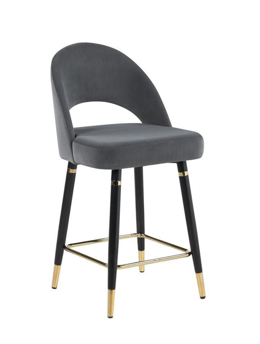Lindsey Arched Back Upholstered Counter Height Stools Grey (Set of 2) - Tony’s Furniture Store & Linen (GA) - Multi Location