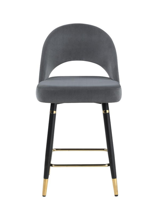 Lindsey Arched Back Upholstered Counter Height Stools Grey (Set of 2) - Tony’s Furniture Store & Linen (GA) - Multi Location