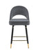 Lindsey Arched Back Upholstered Counter Height Stools Grey (Set of 2) - Tony’s Furniture Store & Linen (GA) - Multi Location