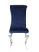 Betty Upholstered Side Chairs Ink Blue and Chrome (Set of 4) - Tony’s Furniture Store & Linen (GA) - Multi Location
