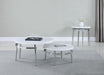 Avilla Round End Table White and Chrome - Tony’s Furniture Store & Linen (GA) - Multi Location