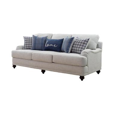 Glenn Recessed Arms Sofa Light Grey - Tony’s Furniture Store & Linen (GA) - Multi Location