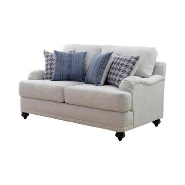 Glenn Recessed Arms Loveseat Light Grey - Tony’s Furniture Store & Linen (GA) - Multi Location
