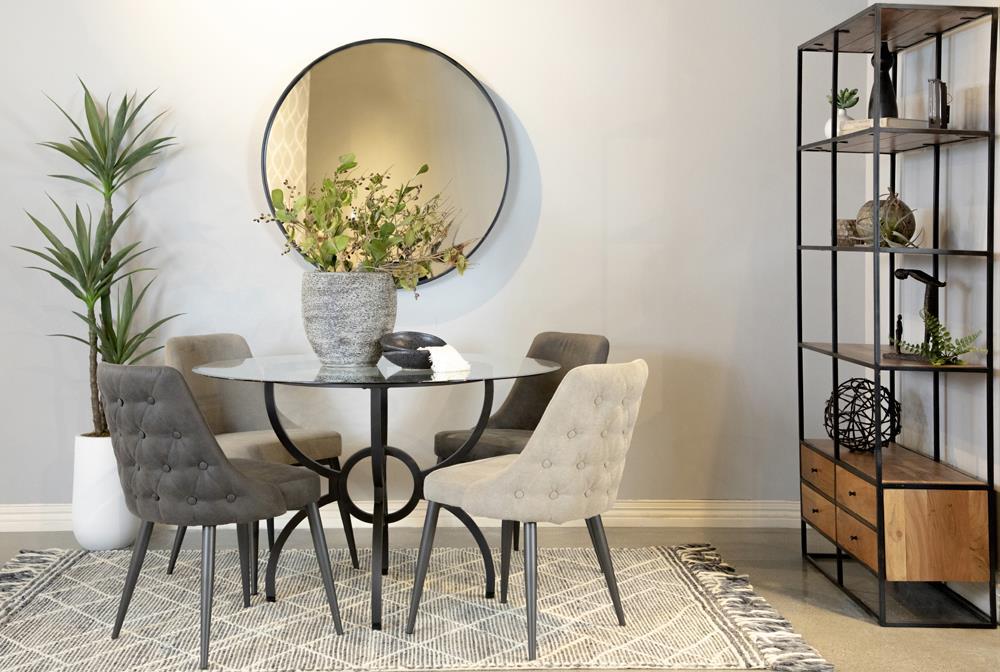 Cosmo Upholstered Curved Back Side Chairs (Set of 2) - Tony’s Furniture Store & Linen (GA) - Multi Location