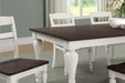Madelyn Dining Table with Extension Leaf Dark Cocoa and Coastal White - Tony’s Furniture Store & Linen (GA) - Multi Location