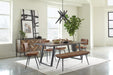 Misty Cushion Side Bench Camel and Black - Tony’s Furniture Store & Linen (GA) - Multi Location