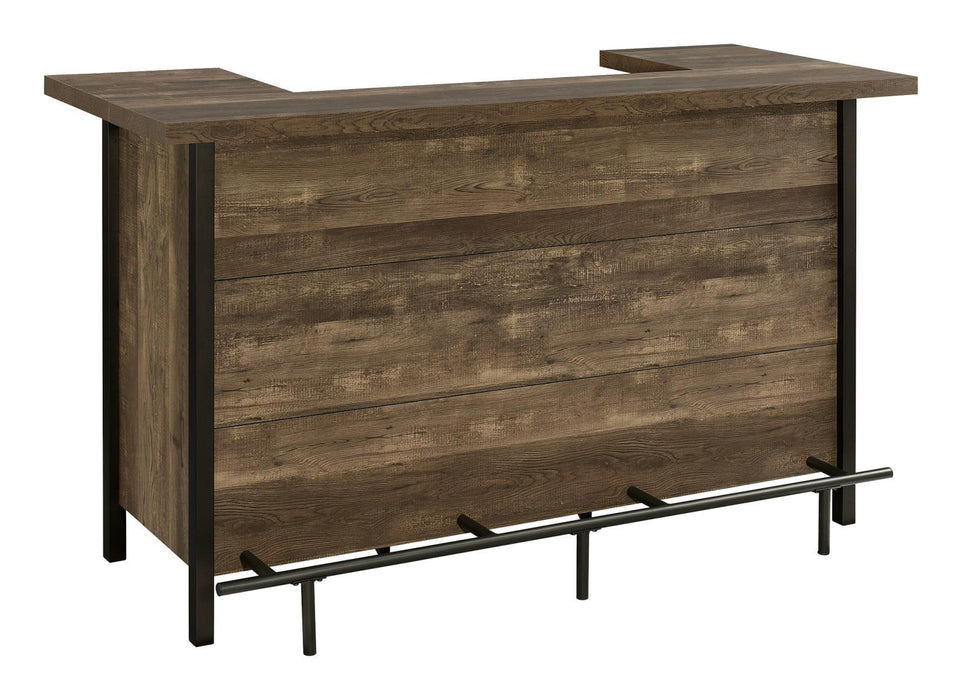 Bellemore Rectangular Storage Bar Unit Rustic Oak - Tony’s Furniture Store & Linen (GA) - Multi Location