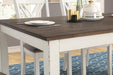 Fortress 7-piece Dining Set Chestnut and Vintage White - Tony’s Furniture Store & Linen (GA) - Multi Location