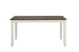 Fortress 7-piece Dining Set Chestnut and Vintage White - Tony’s Furniture Store & Linen (GA) - Multi Location