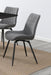 Diggs Upholstered Tufted Swivel Dining Chairs Grey and Gunmetal (Set of 2) - Tony’s Furniture Store & Linen (GA) - Multi Location
