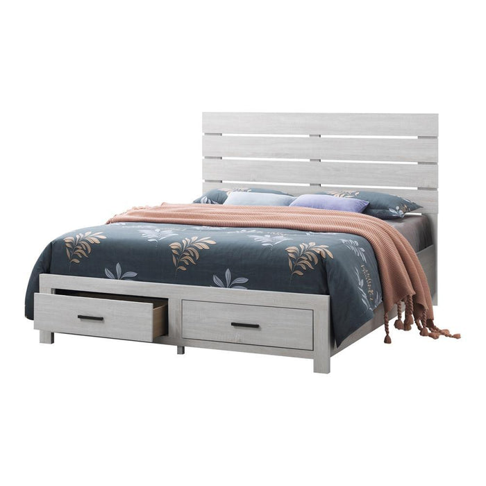 Brantford Eastern King Panel Bed Coastal White - Tony’s Furniture Store & Linen (GA) - Multi Location