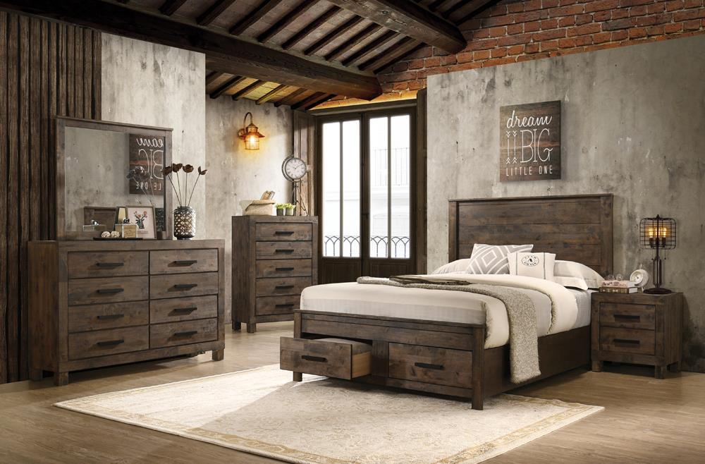 Woodmont 2-drawer Nightstand Rustic Golden Brown - Tony’s Furniture Store & Linen (GA) - Multi Location