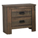Frederick 2-drawer Nightstand Weathered Oak - Tony’s Furniture Store & Linen (GA) - Multi Location