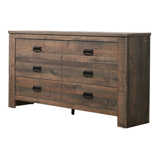 Frederick 6-drawer Dresser Weathered Oak - Tony’s Furniture Store & Linen (GA) - Multi Location