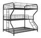 Garner Triple Full Over Twin Over Full Bunk Bed with Ladder Gunmetal - Tony’s Furniture Store & Linen (GA) - Multi Location