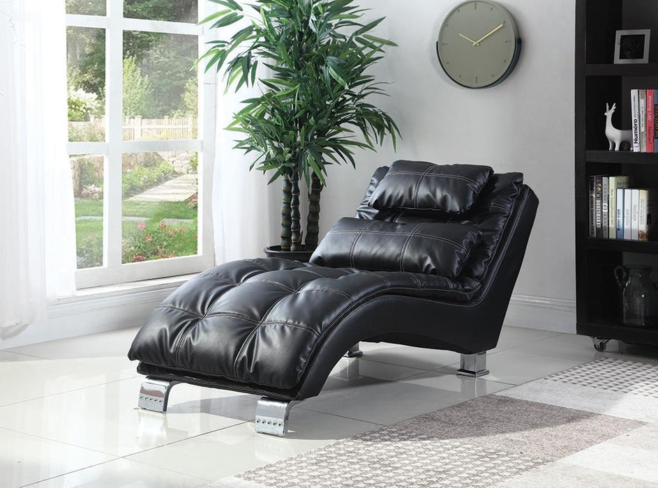 Dilleston Upholstered Chaise Black - Tony’s Furniture Store & Linen (GA) - Multi Location