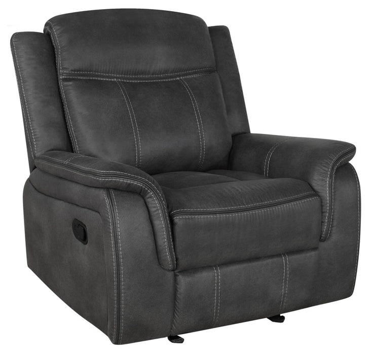 Lawrence Upholstered Tufted Back Glider Recliner - Tony’s Furniture Store & Linen (GA) - Multi Location