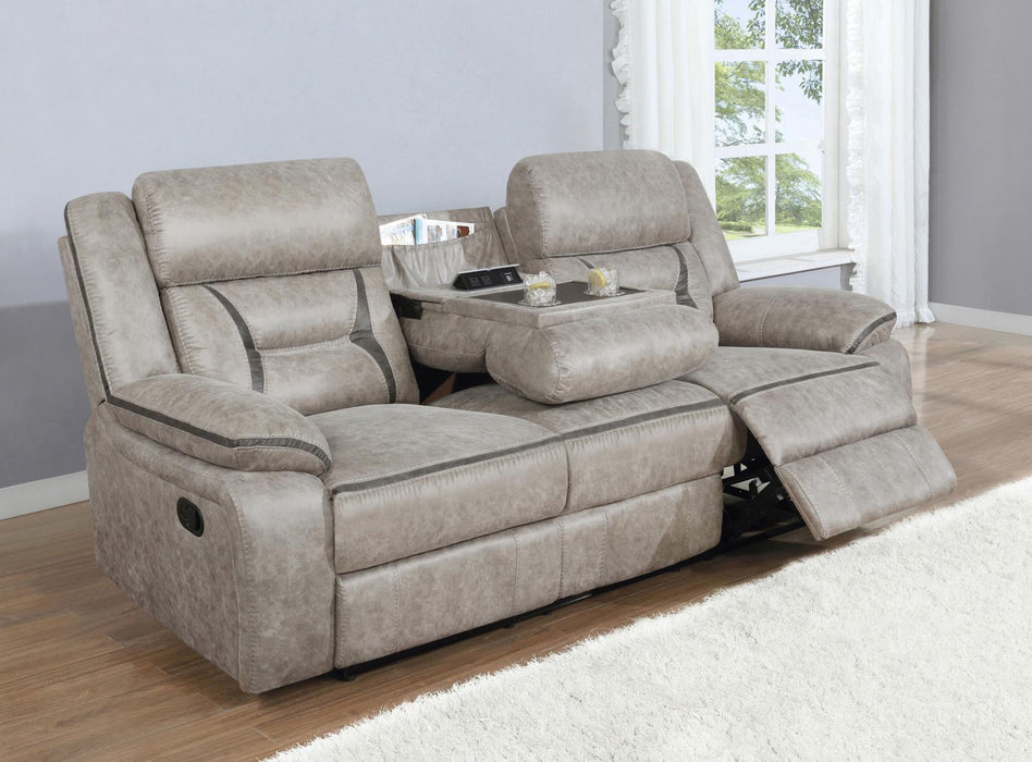 Greer Upholstered Tufted Back Motion Sofa - Tony’s Furniture Store & Linen (GA) - Multi Location