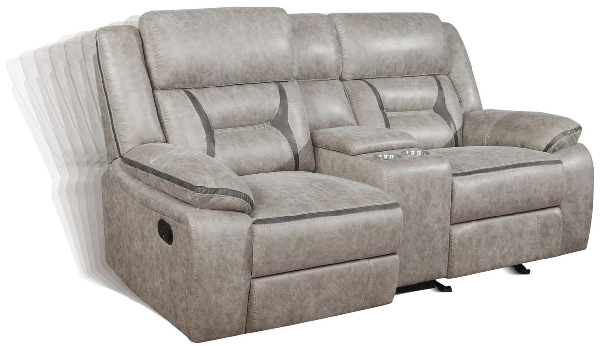 Greer Upholstered Tufted Back Glider Loveseat - Tony’s Furniture Store & Linen (GA) - Multi Location