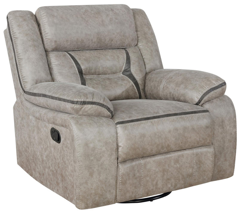 Greer Upholstered Tufted Back Glider Recliner - Tony’s Furniture Store & Linen (GA) - Multi Location