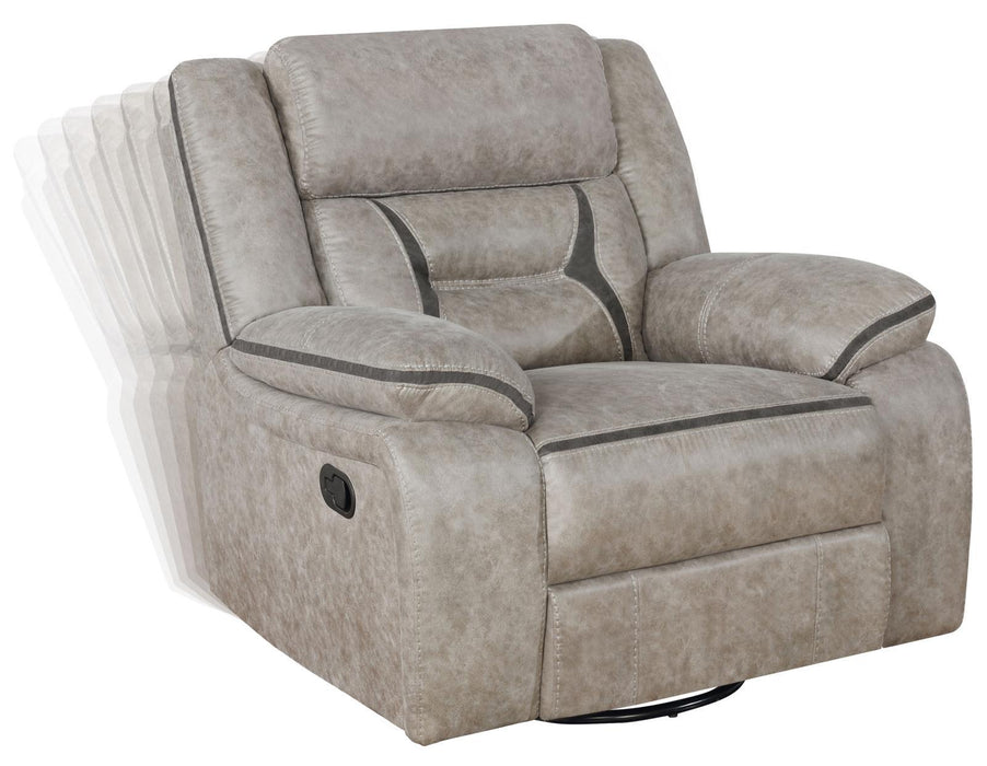 Greer Upholstered Tufted Back Glider Recliner - Tony’s Furniture Store & Linen (GA) - Multi Location